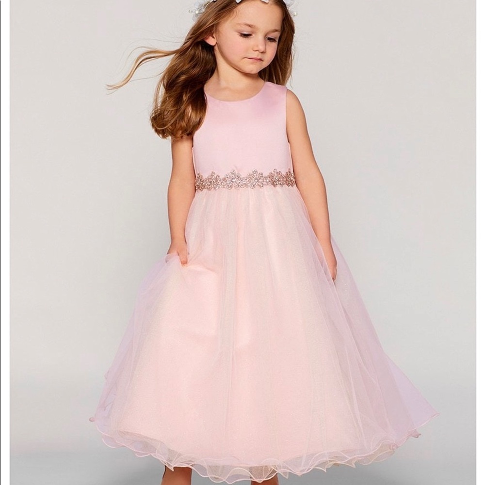 Chantilly Place Blush pink flower girl dress 3t